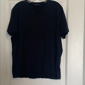 Michael Kors Navy V-Neck Short Sleeve Tee